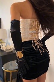 Sexy Tube Top Double Ribbon Dress