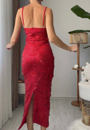 Heavy Industry Fashion Bead Sling Dress