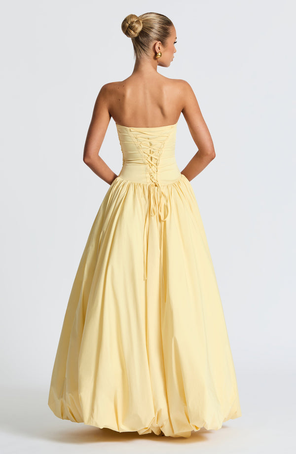 ANGELINA MAXI DRESS - LEMON