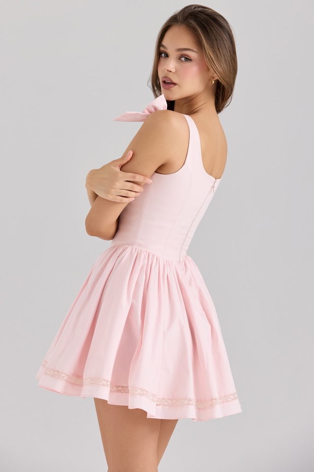 Sexy Strappy Bow Button Dress