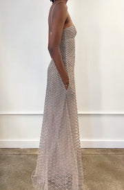 Sexy Temperament Hot Drilling See-through Sling Dress