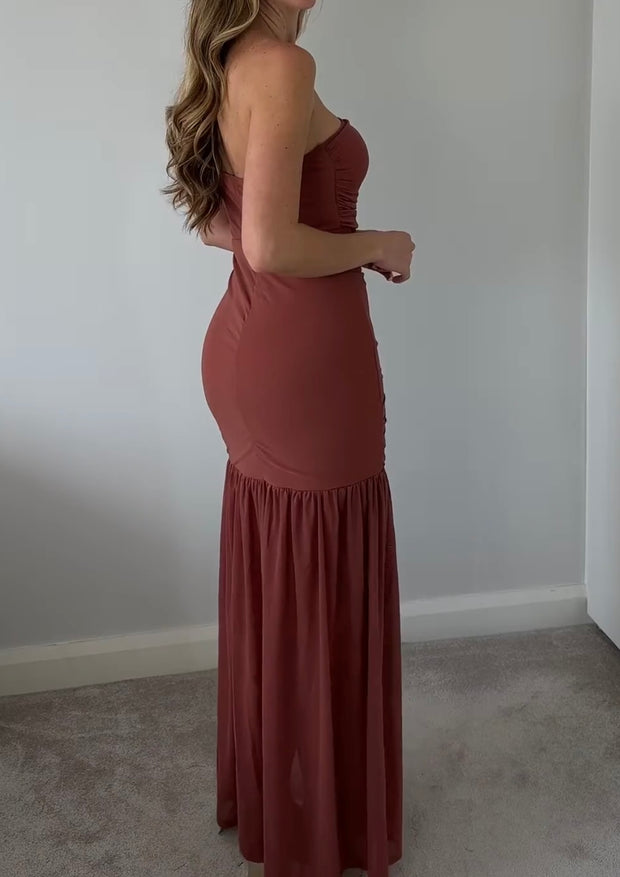 Sexy Pleated Suspender Girdle Dress