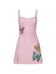 Fashion Personality Butterfly Diamond Vest Dress