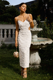 Teresa Pearl Sequin Midi Dress