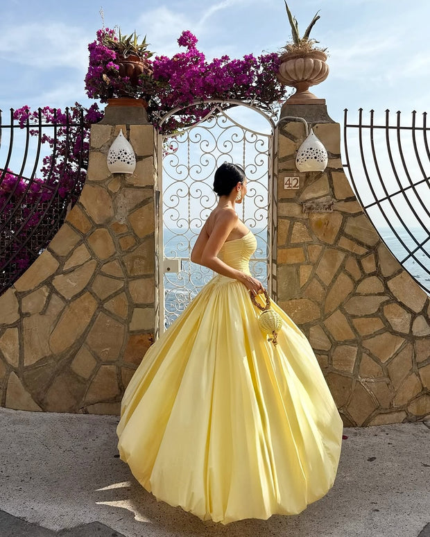 ANGELINA MAXI DRESS - LEMON