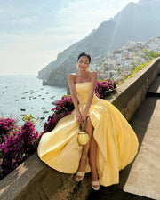 ANGELINA MAXI DRESS - LEMON