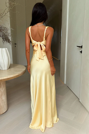 Fashion Hollowed-out Split V-neck Sleeveless Irregular Dress