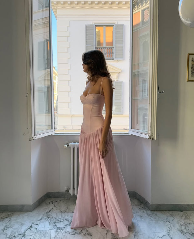 Sexy Spaghetti Straps Chest Wrap Girdle Dress