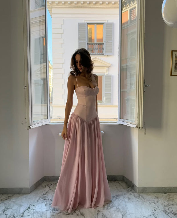 Sexy Spaghetti Straps Chest Wrap Girdle Dress
