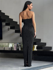 Amira | Elegant Strapless Beaded Gown