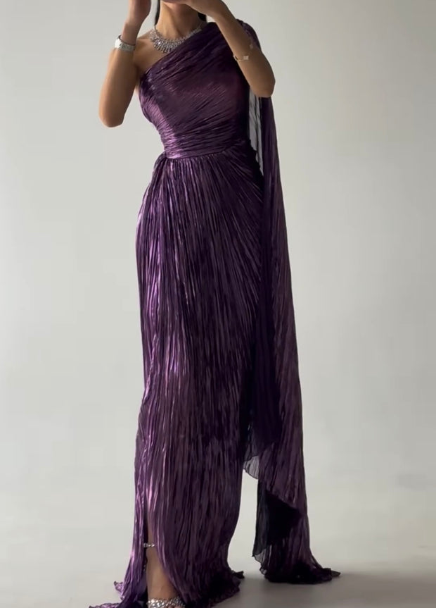 Elegant Pleated Waist Dress