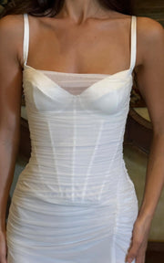 Sexy Back Strap Split Sling Dress