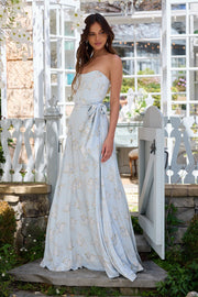 The Cecilia Dress in Victorian Blue Roses