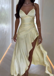 Sexy Slim Fit V-neck Strap Dress