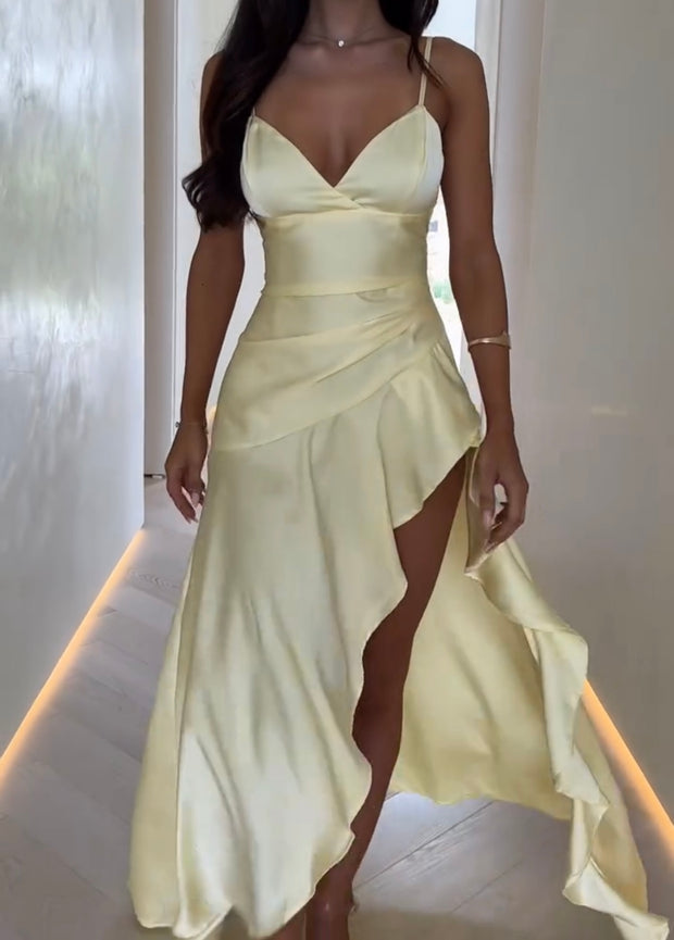 Sexy Slim Fit V-neck Strap Dress