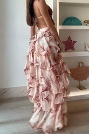 Fashion Multi-Layer Ruffled Butterfly Dress