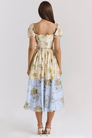 Sexy Fashion Color Matching Printing Dress
