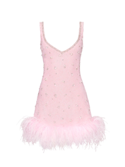 Sexy Furry Expansion Skirt Vest Dress