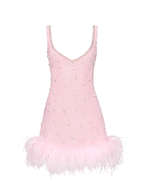 Sexy Furry Expansion Skirt Vest Dress