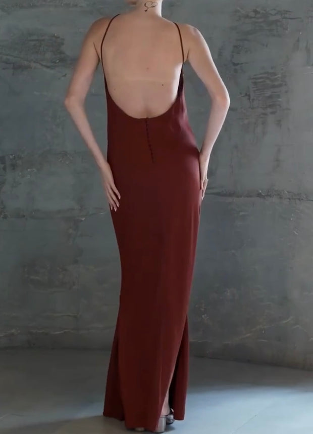 Sexy Lace-up off-the-Shoulder Contrast Color Dress