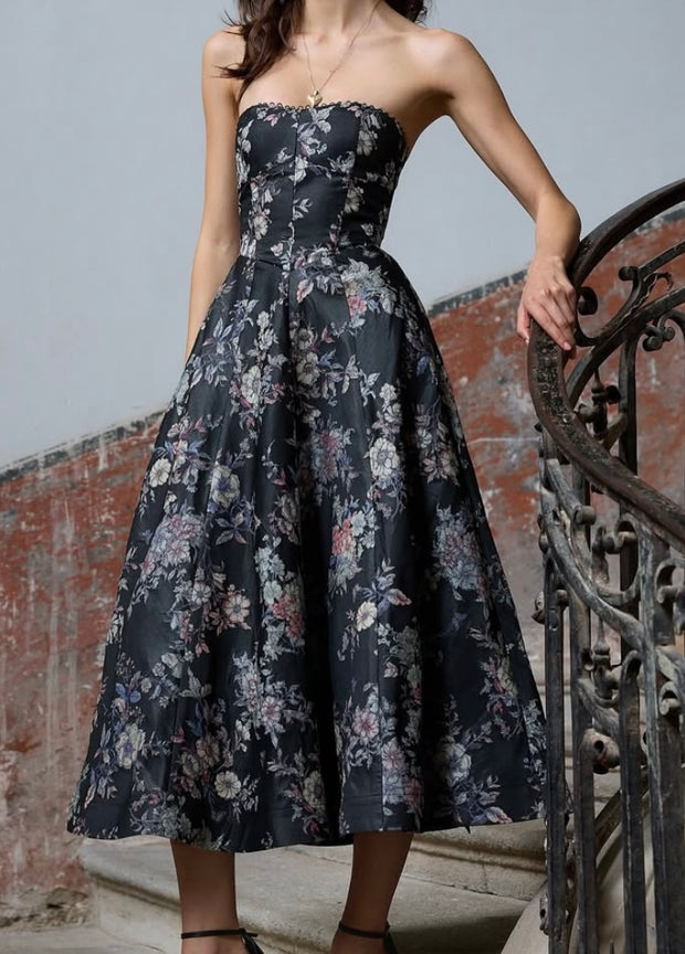 Sexy Tube Top Temperament Girdle Dress