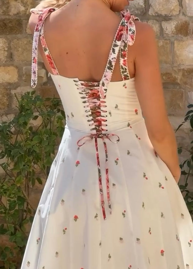Elegant Slim Print Dress