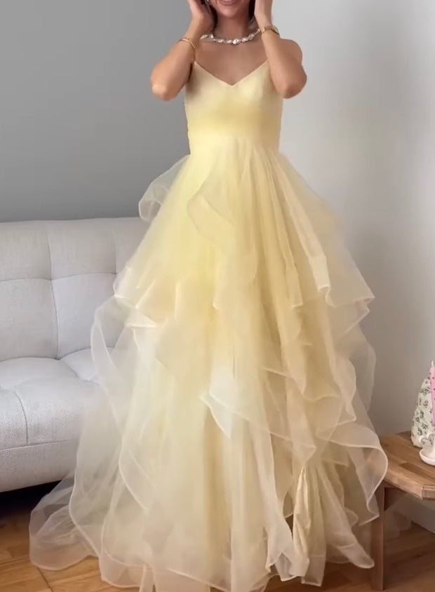 Fashion Suspenders Mesh Backless Sexy Dress