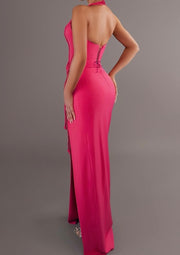 Sexy and Personalized Irregular Hollow-out Hemp Rope Split Dress