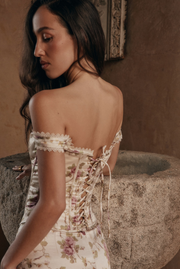 Sexy off-the-Shoulder Printed Sheath Dress