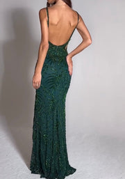 Sexy Sequined Backless Sling Dress