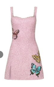 Fashion Personality Butterfly Diamond Vest Dress