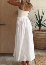 off-Shoulder Spaghetti Straps Temperament High Waist Elegant Dress