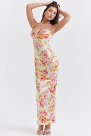 Ivory Floral Maxi Dress