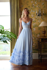 The Carmen Dress in Halogen Blue
