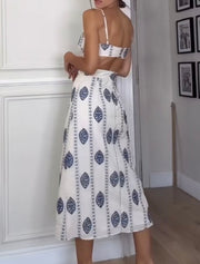 Fashion Sexy Hot Girl Hollow out Midi Skirt Dress