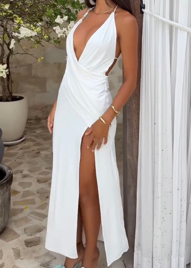 Sexy Sleeveless Split Dress