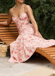 Graceful and Fashionable High-Grade Sling Gentle Dress