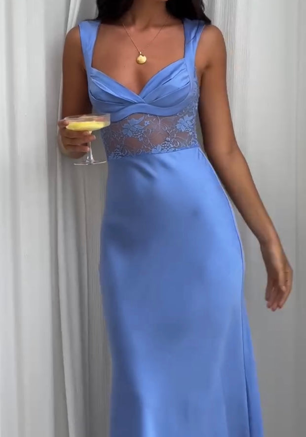 Sexy Fashion Lace Splicing Sling Waist Bag Hip Dress