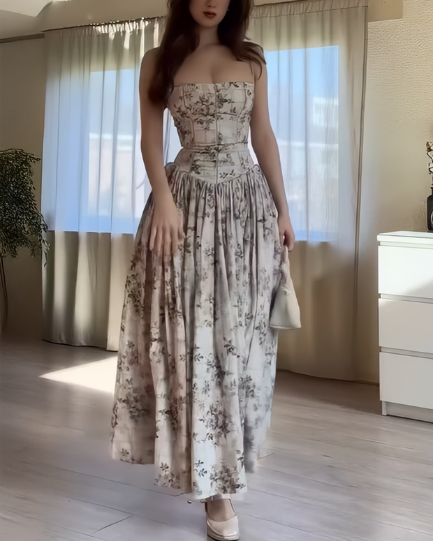 Sexy Printing Slip Dress