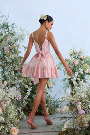 The Betina Dress in Light Pink Tapestry Rose