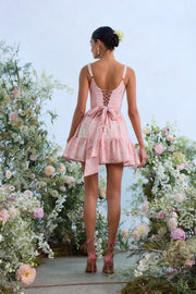 The Betina Dress in Light Pink Tapestry Rose