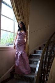 The Beth Dress in Orchid Baroque Floral