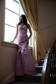The Beth Dress in Orchid Baroque Floral