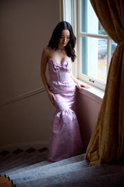The Beth Dress in Orchid Baroque Floral