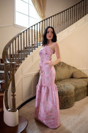 The Beth Dress in Orchid Baroque Floral