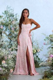 The Cecilia Dress in Light Pink Tapestry Rose