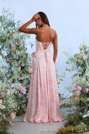The Cecilia Dress in Light Pink Tapestry Rose