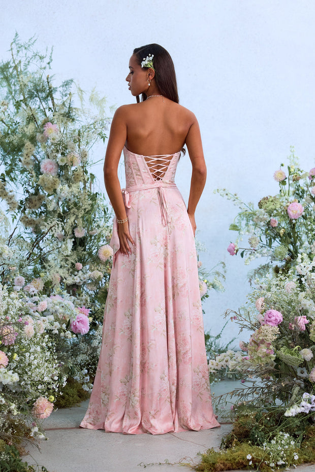 The Cecilia Dress in Light Pink Tapestry Rose