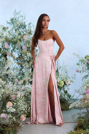 The Cecilia Dress in Light Pink Tapestry Rose