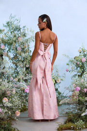 The Cherie Dress in Light Pink Windsor Brocade